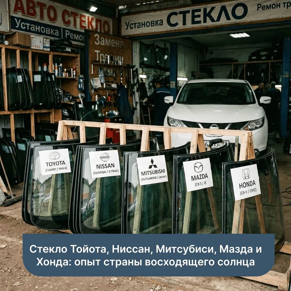 Стекло Тойота, Ниссан, Митсубиси, Мазда и Хонда в Кирове: опыт страны восходящего солнца